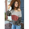 thumbnail image 6 of Redhotype Chic Stretch Leopard V-Neck Top - Stylish Casual Essential!, 6 of 8