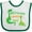 White and Green, variant on Inktastic My Granddad Loves Me Baby Boys Baby Bib