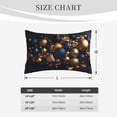 thumbnail image 4 of Balery Elegant Golden Blue Ornaments Bedding Queen Pillow Cases - Envelope Closure - Soft Brushed Microfiber Fabric - Shrinkage and Fade Resistant Pillow Cases-20"x30", 4 of 6