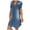 Navy, variant on HJYCHN Stylish Women Sleeveless Turndown Collar Casual Party Swing Denim Dress for Everyday Wear Navy M