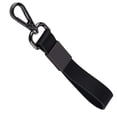 thumbnail image 3 of Llavero para coche con clip de aleación de zinc y correa de piel sintética duradera, color negro, 3 of 7