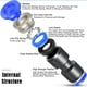 thumbnail image 3 of Conector neumático, accesorios rápidos neumáticos rectos de 6mm, conector de tubo de línea de aire de plástico de empuje, 30 Uds., 3 of 5