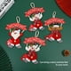 thumbnail image 5 of Wosthever Colgantes de decoración navideña Año Nuevo Hogar Colgando Ventanas Árbol de Navidad Adornos para puerta de gabinete Niños Niños Type1 NO1, 5 of 6