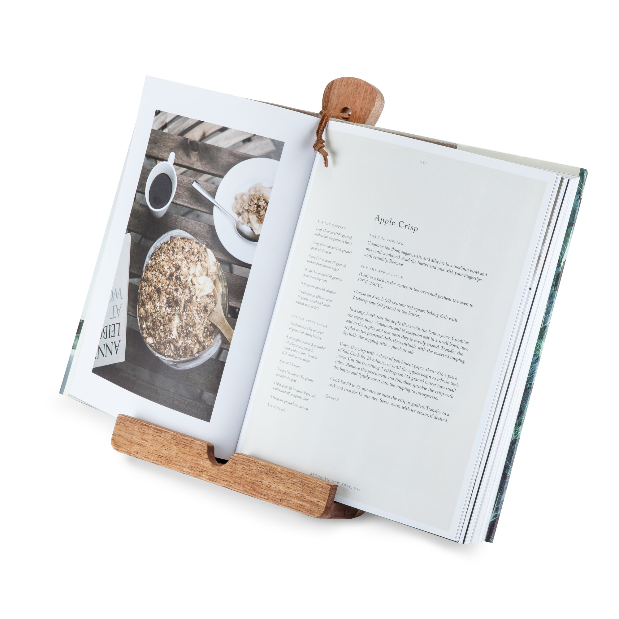 Twine Acacia Wood Tablet Holder - Cookbook Stand, Rustic Farmhouse Book Holder - image 5 of 7