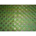 thumbnail image 3 of SILK BROCADE FABRIC PARROT GREEN,BLUE,PURPLE,METALLIC GOLD COLOUR BRO409[3], 3 of 3