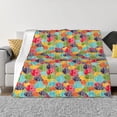 thumbnail image 1 of Fotbe Colorful Fish 2 Manta de Franela con Estampado, Manta Ultrasuave para Cama, Sofá, Auto, Hipoalergénica y Antibolitas-60"x50", 1 of 6