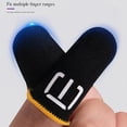 thumbnail image 3 of Jkapagzy - 2 pares de guantes para juegos de teléfono móvil, resistentes al sudor, para dedos, para pantalla de pulgar, O1V3, 3 of 8