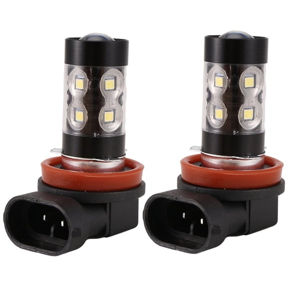 2-Pack High Power 50W Super Bright H11/H8 10-SMD Led Lights Bulbs For Car Fog Light Lamps Replacement, Xenon White