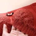 thumbnail image 4 of Ropa interior de algodón elástico Q sin anillo de acero, sujetador pequeño fruncido ajustable, engrosado, para agrandar el pecho, accesorio para sujetador de soporte superior del pecho, 4 of 5