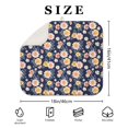 thumbnail image 4 of Pioneer Flower Floral Print Pattern Kitchen Dish Drying Mat 1 Pack, Ultra Absorbent Microfiber Drainer Mat, 16"x18", 4 of 6
