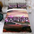 thumbnail image 4 of Twisted Metal Conjunto de sábanas temático, trío de piezas, cómodo y amigable con la piel, diseño único, regalo de decoración para el hogar para familiares, amigos y fans,135X200cm, 4 of 6