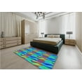thumbnail image 4 of Ahgly Company Indoor Rectangle Patterned Lime Mint Green Area Rugs, 2' x 4', 4 of 6