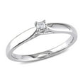thumbnail image 1 of 1/20 Carat (ctw) Diamond Solitaire Promise Ring in Sterling Silver, 1 of 4