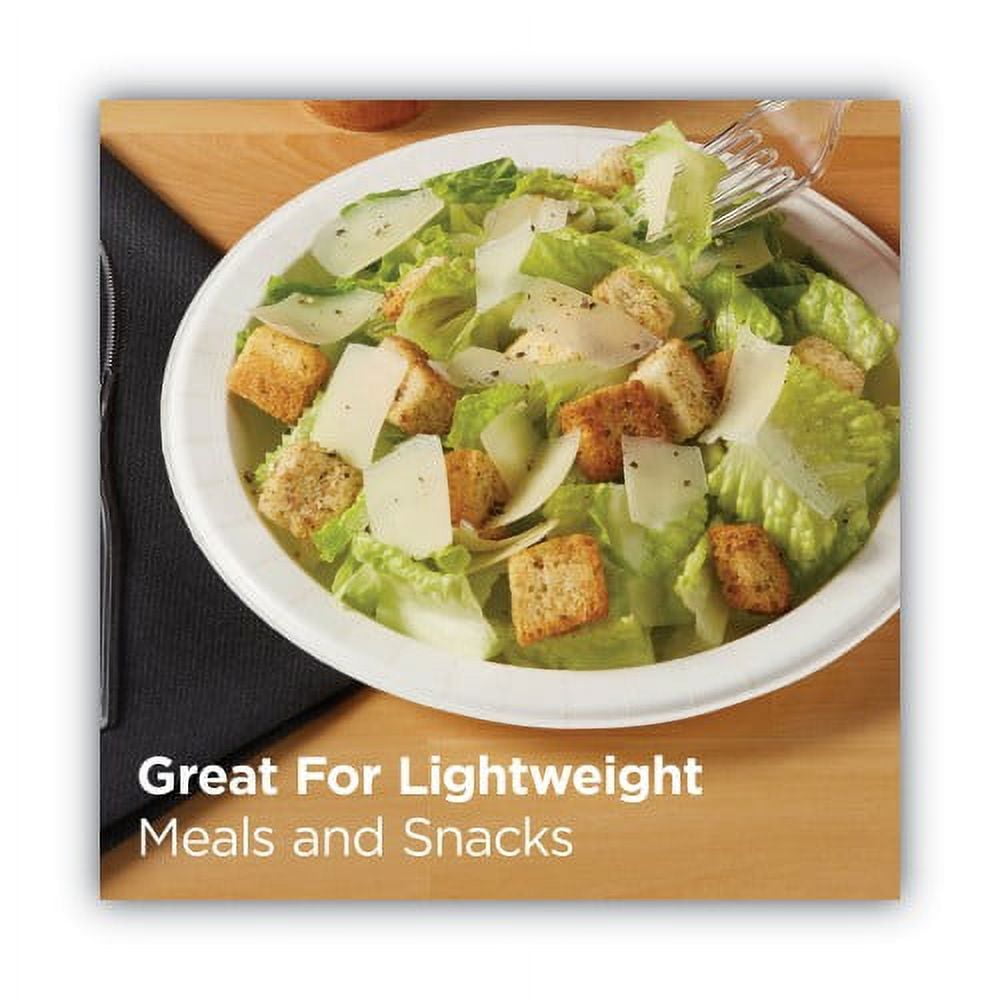 New Dixie Paper Dinnerware, Plates, White, 8.5" dia, 125/Pack
