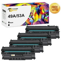 Toner Bank 4-Pack Compatible Toner Replacement for HP 49A Q5949A 49A LaserJet 1160 1160LE 1320 1320N 1320TN 1320NW 3390 3392 Printer Toner Ink Black