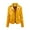 Yellow, variant on Leather Jackets for Women Zpanxa Women Faux Leather Moto Biker Short Coat Jacket, Plus Size Short Lightweight Motorcycle Biker Jacket, Fitted Slim Jackets Coat Yellow L