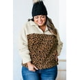 thumbnail image 3 of Elliana Plus Size Leopard Colorblock Jacket, 3 of 7