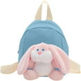 thumbnail image 4 of gcong Adorable Cartoon Bunny Backpack Lightweight School Bag For Toddler Daily Use Outdoor Travel Blue, 4 of 4