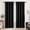 Black, variant on Cshidworld Greyish White Blackout Curtains Set of 2,Thermal Insulated 52 x 72 Inch Room Darkening Window Drapes with Grommet Top, Noise Reducing Privacy Curtains for Bedroom and Living Room