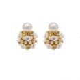 thumbnail image 2 of HomeKingdee Vintage Flower Pearl Earrings for Women - Three-Dimensional Floral Design Elegant Earrings with Pearls for Gifts and Special Occasions, 2 of 9