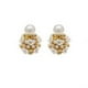 thumbnail image 2 of Pendientes para mujer, regalos para mujer, pendientes vintage de flores y perlas, pendientes tridimensionales de flores y perlas, pendientes femeninos de dos temperamentos, pendientes de perlas., 2 of 5