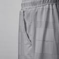 thumbnail image 5 of YMNXA Men's Sweatpants Drawstring Elastic Waist Striped Print Ankle Tied Comfortable Fashion Trousers With Pockets For Daily Wear,Grey,Xl, 5 of 7