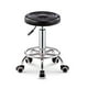thumbnail image 1 of Silla de bar taburete redondo ajustable con ruedas ilios innova  Negro, 1 of 9