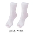 thumbnail image 3 of Yibooy Unisex Clog Socks Washable Toe Separation Socks for Everyday Wear (White), 3 of 8
