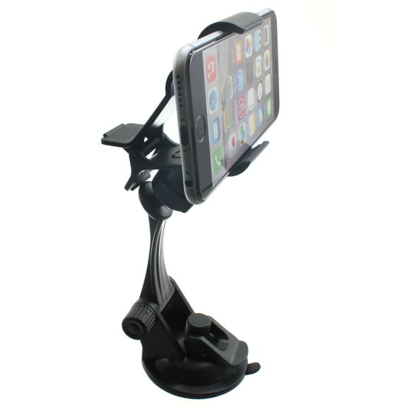 Car Mount for Samsung Galaxy S23 FE Phone - Dash Windshield Holder Cradle Rotating Dock Suction for Samsung Galaxy S23 FE 6.4" (Fan Edition) Model