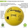 thumbnail image 5 of Champion Sports Extreme Series Soccer Ball, Size 4 - Youth League, All Weather, Soft Touch, Maximum Air Retention - Kick Balls for Kids 8-12 - Competitive and Recreational Futbol Games, Yellow, 5 of 5
