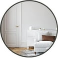 thumbnail image 2 of 32 Inch Black Metal Framed Round Bathrrom Mirror for Wall.(W2203134044), 2 of 6
