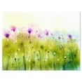 thumbnail image 2 of Design Art - Cosmos Abstrait Vert Violet de Fleurs, 2 of 3