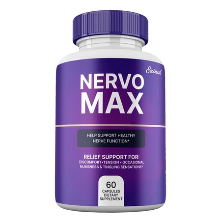 NervoMax Capsules Nervo Max Maximum Strength Pills Advanced Brain Supplement (1 Pack)