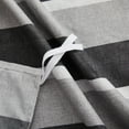 thumbnail image 4 of Hong and Arts Inc. Printed Ultra Soft Rayon from Bamboo All Season Duvet Cover Set with Corner Tie and Hidden Zipper, Black Grey Stripes Black, Grey,, 4 of 5