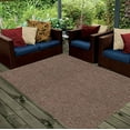 thumbnail image 4 of Ambiant Broadway Collection Solid Color Indoor Outdoor Area Rug Brown - 2' Hexagon, 4 of 4