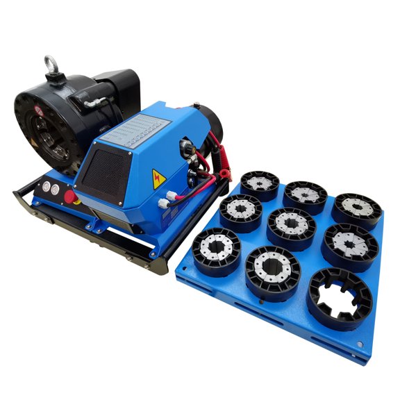 0.39"-2.40" Portable Vehicle Hose Crimper High Pressure Hydraulic Hose Crimping Machine with 13 Sets of Dies Tube Shrinking Machine