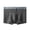 Grey, variant on Men's Ice Silk Seamless Breathable Crotch Briefs Grey L