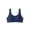 Dark Blue, variant on LYMAYTER Girls Sports Bra 13-18Y Kids Training Bras Teenage Cotton Wirefree Bralette U Shape Back Crop Tops Vest