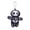 Skeleton, variant on Cute Mini Skeleton Plush Keychain, Soft Fluffy Skull Skeleton Doll Pendant, Kid-Friendly Mild Spooky Halloween Backpack Bag Charm & Holiday Novelty Gift