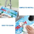 thumbnail image 5 of Christmas Tree Snowflakes Dish Drying Mat for Kitchen Sink Splash Guard Behind Faucet Sink Mat Absorbent Fast Drying Faucet Draining Mat for Bathroom Kitchen 5.5"×15", 5 of 6