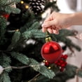 thumbnail image 3 of Ltvvegg 24Pcs Christmas Ball Ornaments, 1.57" Christmas Balls Plastic Shatterproof Christmas Tree Decorations Ornaments Balls Party Decorations, Red, 3 of 3
