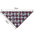 thumbnail image 5 of Plaid Pattern Pet Bib - Decorative Polyester Bandana - Fashion Dogs Collars - Christmas Accessory, 5 of 8
