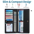 thumbnail image 3 of FALAN MULE Ultra Slim Thin Women Wallet RFID Blocking Card Holder Leather Bifold Ladies Wallet, 3 of 7