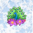 thumbnail image 4 of Inktastic Peacock and Flowers Boys or Girls Baby Bodysuit, 4 of 5