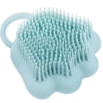 thumbnail image 1 of Silicone Body Scrubber with Liquid Soap Dispenser, Shower Brush, Soft Body Brush, Handheld Bath Scrubber, Massage Shower Cleansing Brush for Men Women, Pet Dogs Cats Grooming Brush, Blue, 1 of 6