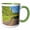 Green/White, variant on 3drose, Usa, Oregon. Columbia George, Country Backroad Through Wildflowers, 11oz Magic Transforming Mug