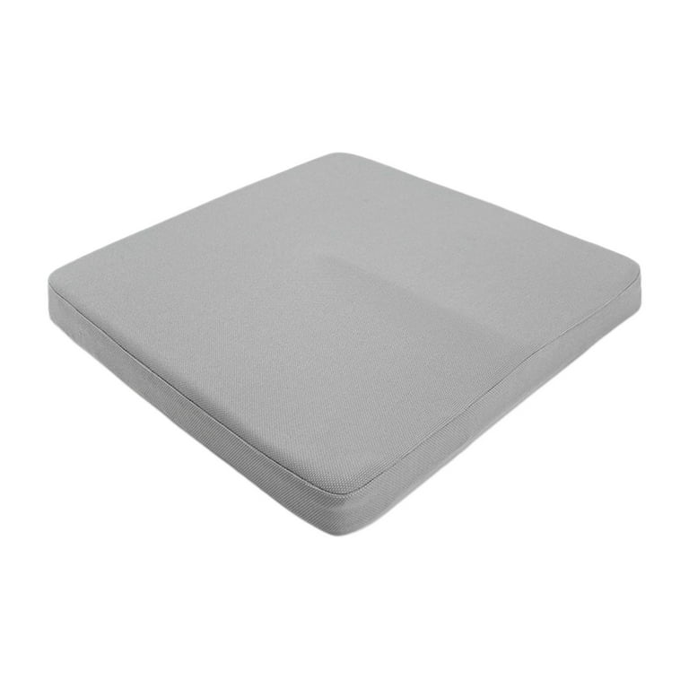 Memory Foam Seat Cushion Office Chair Cushion Thicken Breathable Washable Cover Soft Ergonomic Soft Seat Cushion for Office Office Chairs Gray