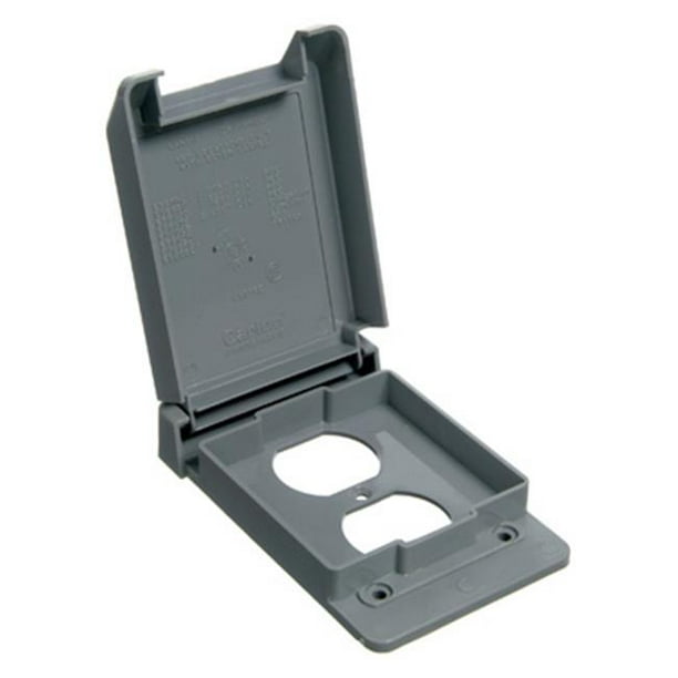 E98GDRNCAR PVC Vertical Duplex Receptacle Box Cover