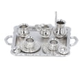 thumbnail image 2 of Juego De Té En Miniatura, Exquisita Taza De Té Interactiva Plateada Para Casa De Muñecas Para Jardín De Infantes Para El Hogar, 2 of 7