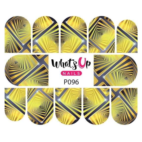 Whats Up Nails P096 Endless Illusion Water Decal Sliders for Nail Art Design